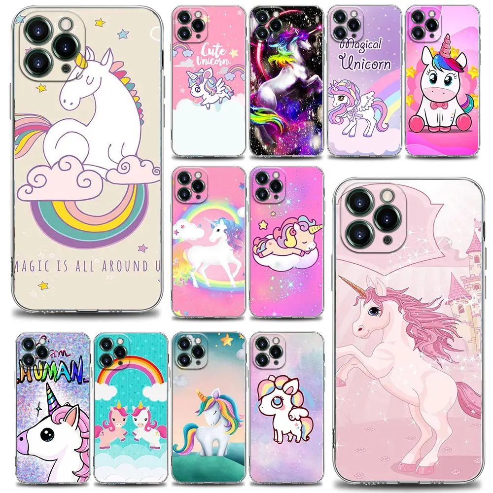 Clear Phone Case for iPhone 11 12 13 Pro Max 7 8 SE XR XS Max 5 5s 6 6s Plus TPU Cover Cartoon Compact Lovely Rainbow Unicorn
Clear Phone Case for iPhone 11 12 13 Pro Max 7 8 SE XR XS Max 5 5s 6 6s Plus TPU Cover Cartoon Compact Lovely Rainbow Unicorn
