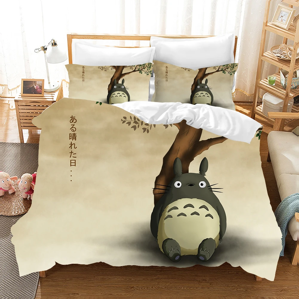 My Neighbor Totoro Bedding Set Cartoon Cute Children Kids Home Decor Bed Linen Quilt Duvet Cover Sets Single Queen King Size
My Neighbor Totoro Bedding Set Cartoon Cute Children Kids Home Decor Bed Linen Quilt Duvet Cover Sets Single Queen King Size