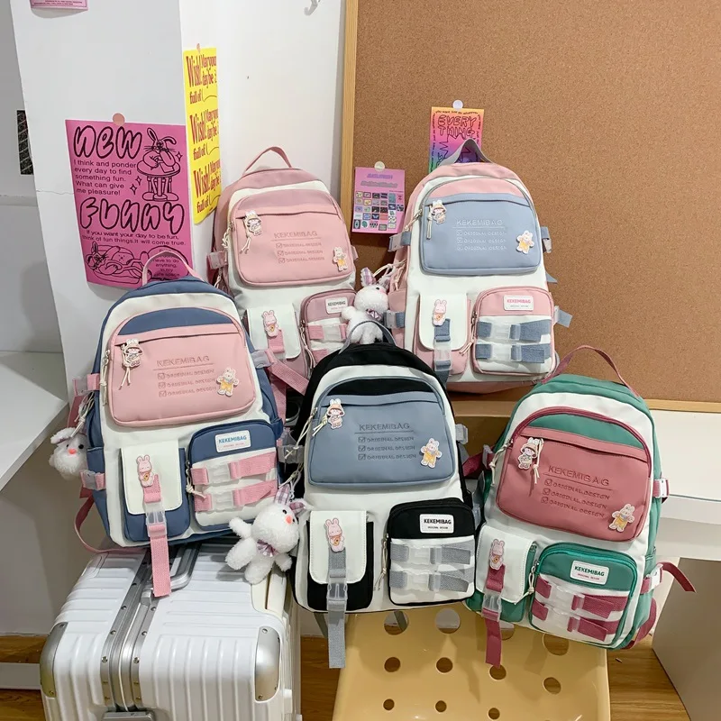 2022new fashion hit color soft girl spring and summer Korean version backpack mochila femenina backpack
2022new fashion hit color soft girl spring and summer Korean version backpack mochila femenina backpack