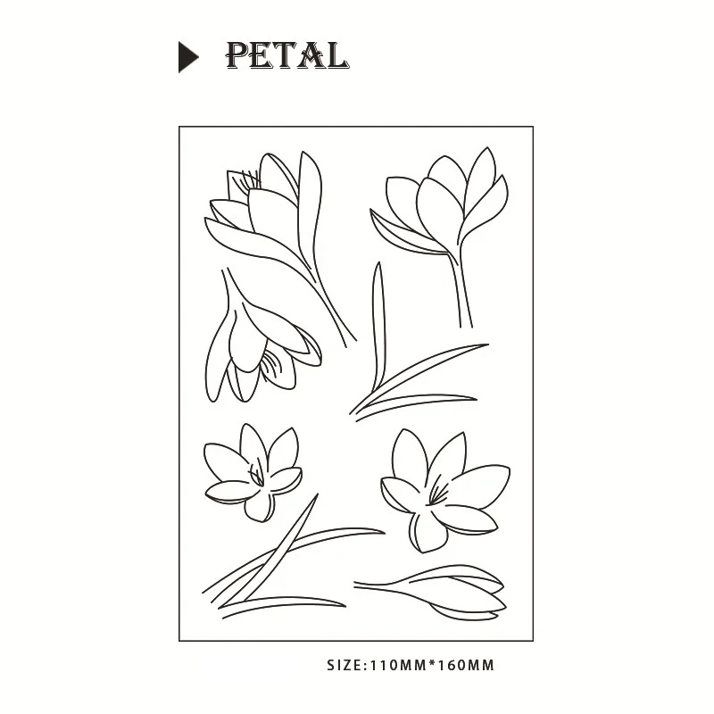 New Arrival Petal Clear Stamps Scrapbook Paper Silicone Seal Scrapbooking Sellos Silicona Transparente Craft Supplies 
New Arrival Petal Clear Stamps Scrapbook Paper Silicone Seal Scrapbooking Sellos Silicona Transparente Craft Supplies