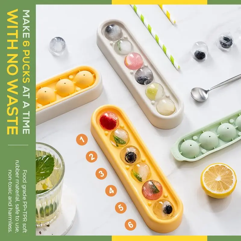 6 Balls Silicone Ice Mold Ice Ball Tray Bar Accessiories Kitchen Tools Ice Sphere Mold Ice Cube Ball Maker Mold
6 Balls Silicone Ice Mold Ice Ball Tray Bar Accessiories Kitchen Tools Ice Sphere Mold Ice Cube Ball Maker Mold