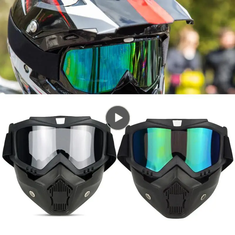 Anti-fog Skiing Goggles Windproof Motocross Protective Glasses Tactical Mask Goggle Mask Ski Snowboard Mask Detachable
Anti-fog Skiing Goggles Windproof Motocross Protective Glasses Tactical Mask Goggle Mask Ski Snowboard Mask Detachable