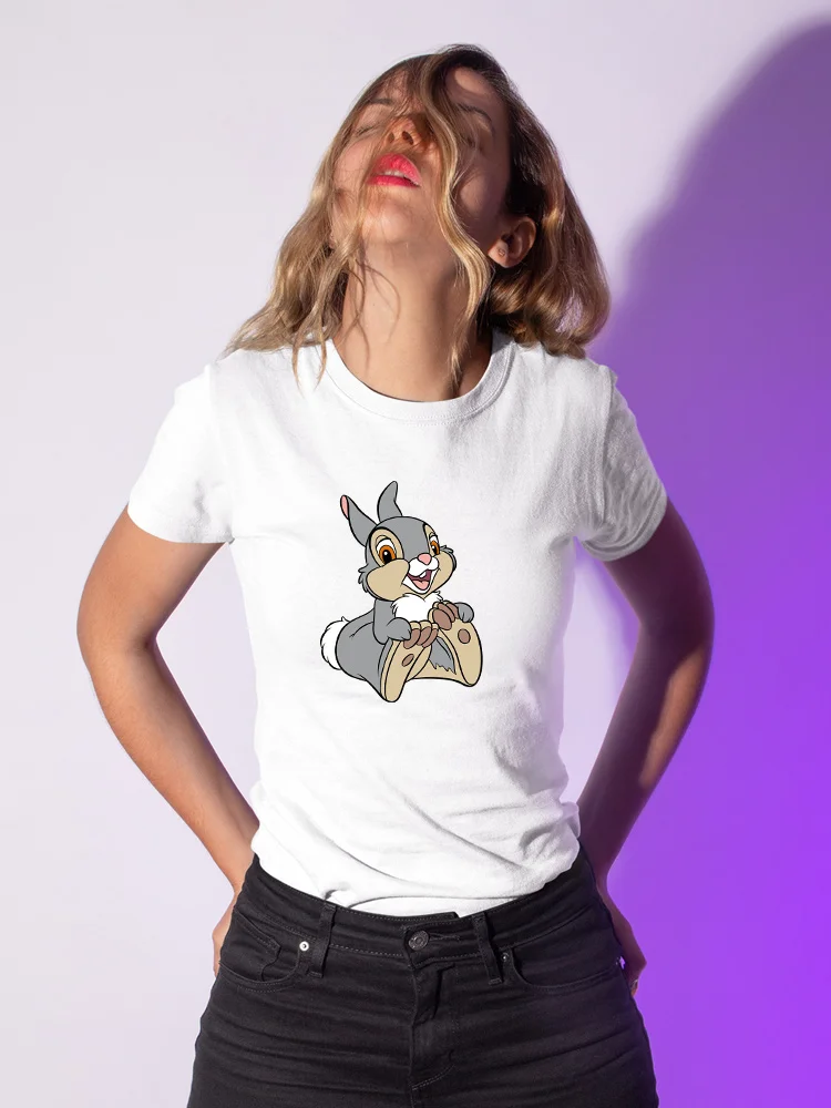 Kawaii Animal Thumper Harajuku T-shirt Women Disney Bambi Korean Fashion Femme Vetement Street Casual T Shirt Short Sleeve
Kawaii Animal Thumper Harajuku T-shirt Women Disney Bambi Korean Fashion Femme Vetement Street Casual T Shirt Short Sleeve