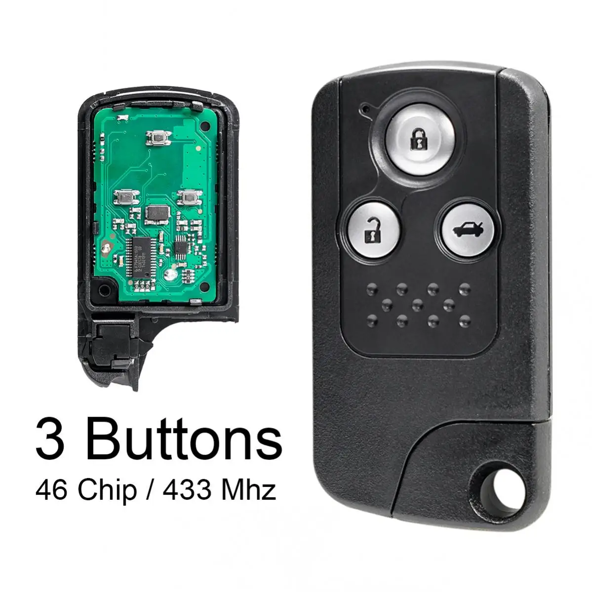 433Mhz 3 Button Remote Car Key ID46 Chip Replacement Automobile Car Key for Honda CRV Accord Civic Odyssey Keyless Entry System
433Mhz 3 Button Remote Car Key ID46 Chip Replacement Automobile Car Key for Honda CRV Accord Civic Odyssey Keyless Entry System