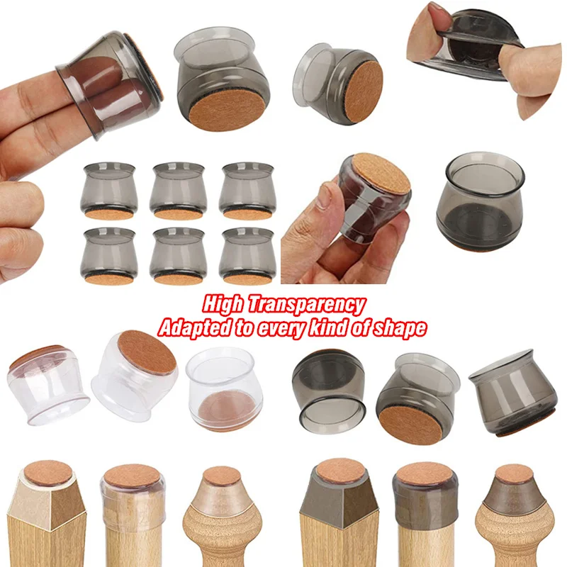 16pcs 3 Sizes High Transparency Silicon Furniture Leg Protection Cover Table Feet Pad Floor Protector Adapted To Kinds of Shape
16pcs 3 Sizes High Transparency Silicon Furniture Leg Protection Cover Table Feet Pad Floor Protector Adapted To Kinds of Shape