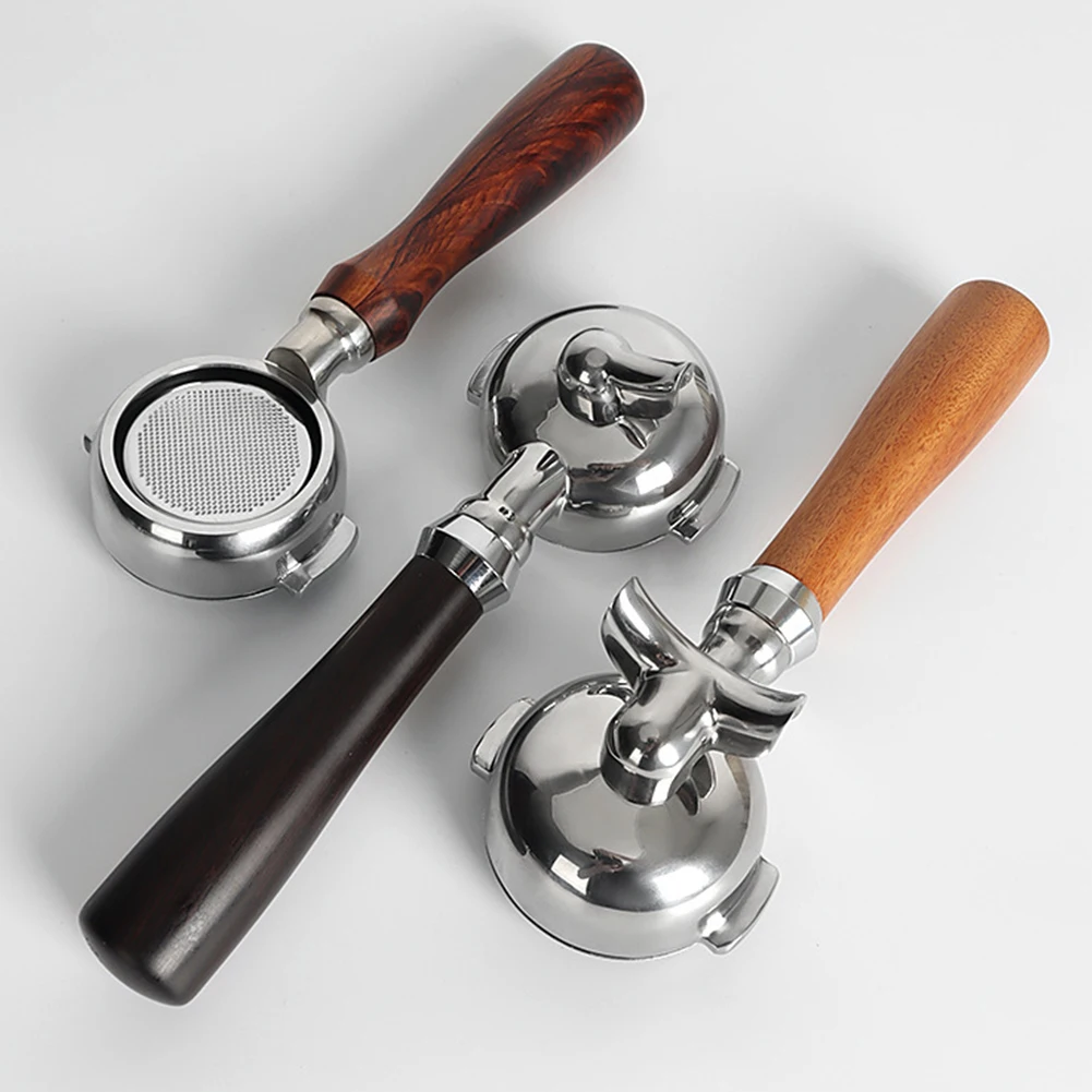 58mm Coffee Portafilter Double Mouth Wood Handle Coffee Accessories For EXPOBAR Coffee Machine Accessory
58mm Coffee Portafilter Double Mouth Wood Handle Coffee Accessories For EXPOBAR Coffee Machine Accessory
