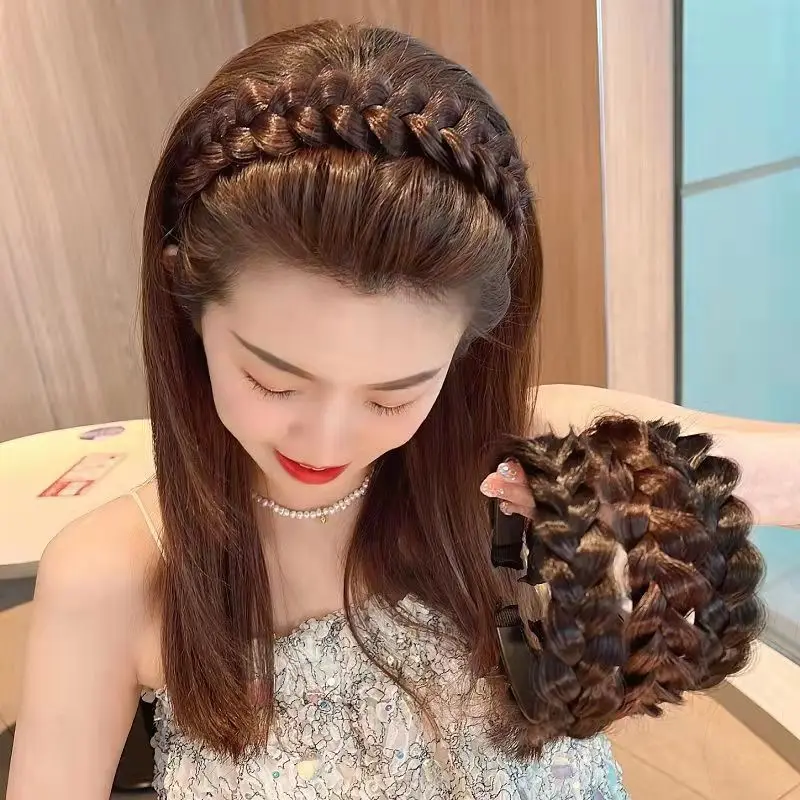 Wide Twist Wig Headbands for Women Wide Fishbone Braids Hairbands Handmade Head Hoop Hair Styling Headwear Accessories Gift
Wide Twist Wig Headbands for Women Wide Fishbone Braids Hairbands Handmade Head Hoop Hair Styling Headwear Accessories Gift