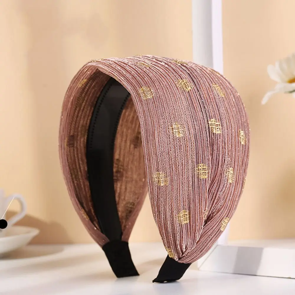 

Wash Face Wide Side For Girls Makeup Hair Accessories Korean Style Headband Wave Point Hair Hoop Women Hairband