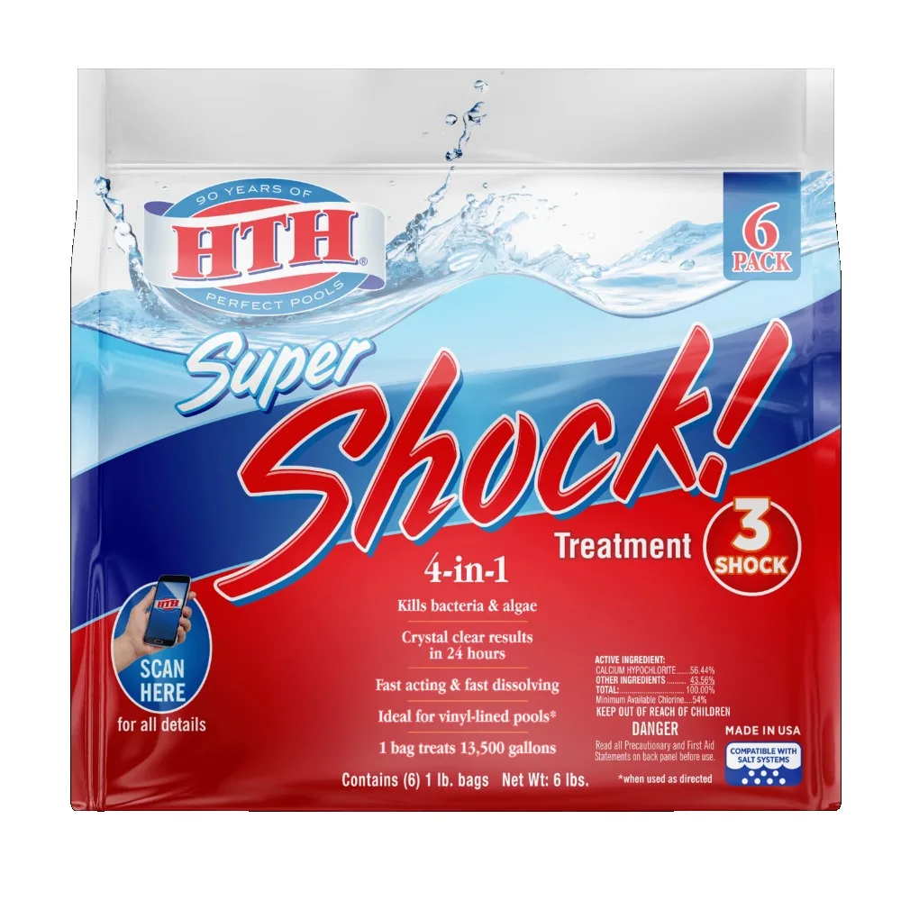 HTH Super Shock Pool Shock Treatment, 1 Lb Granule Bags, 6 Ct Cleaning Tools Swimming Pool
HTH Super Shock Pool Shock Treatment, 1 Lb Granule Bags, 6 Ct Cleaning Tools Swimming Pool