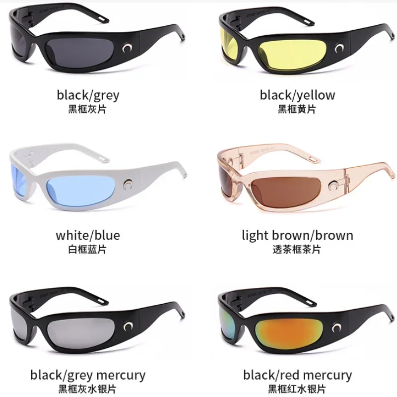 Trendy Millennium Sport Y2K Sunglasses Women Moon Sun Glasses Fashion Future Technology Sense 2000S 90S Aesthetic Eyewear
Trendy Millennium Sport Y2K Sunglasses Women Moon Sun Glasses Fashion Future Technology Sense 2000S 90S Aesthetic Eyewear