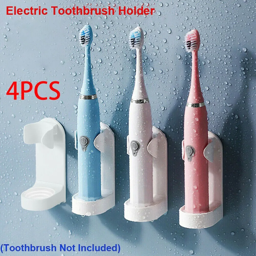 Organizer Electric Toothbrush Holder Store Wall-Mount White With Self-adhesive Stickers 4pcs ABS Plastic Stand
Organizer Electric Toothbrush Holder Store Wall-Mount White With Self-adhesive Stickers 4pcs ABS Plastic Stand