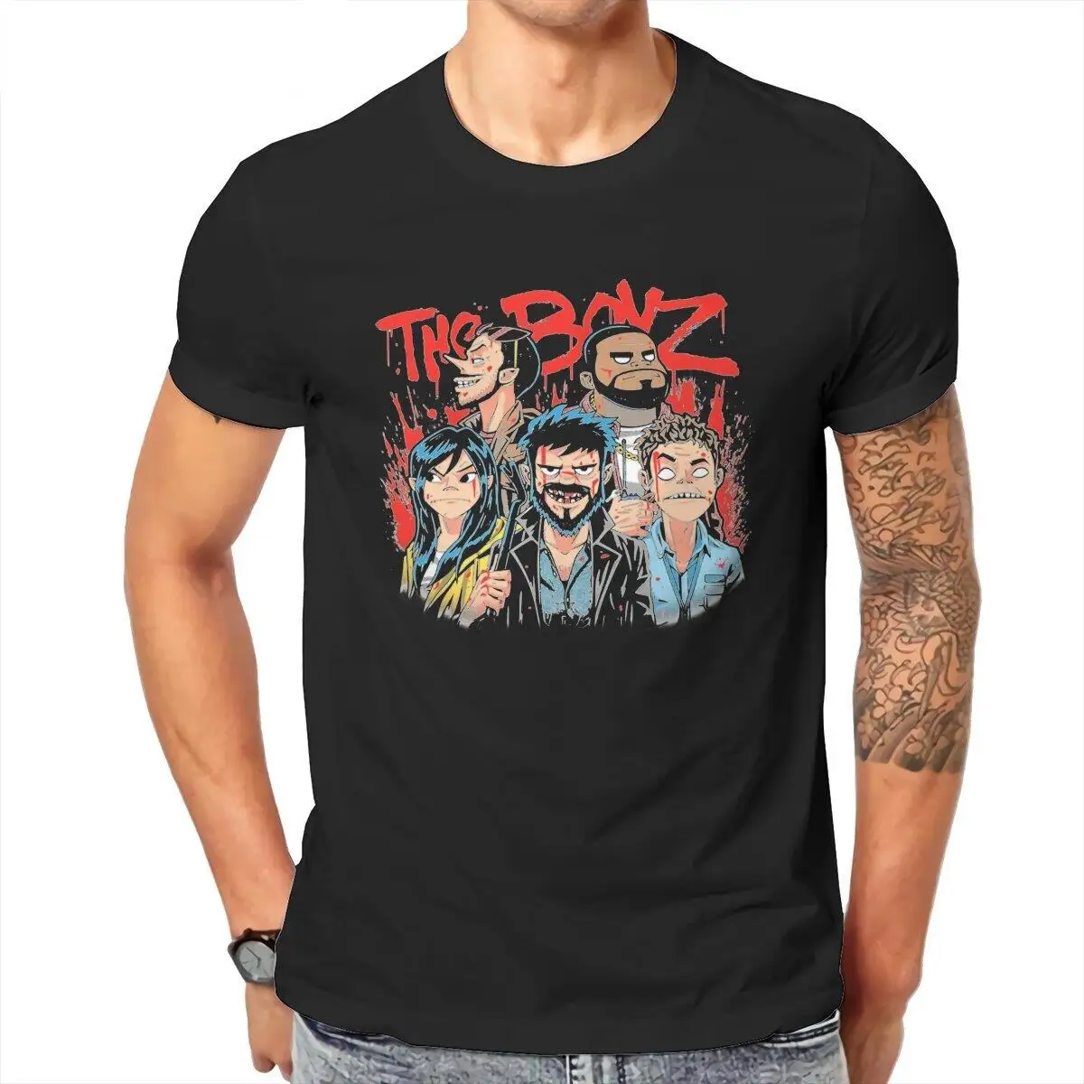 The Boys Tv Show T-Shirts for Men Cool Cotton Tees Round Neck Short Sleeve T Shirts Plus Size Tops 
The Boys Tv Show T-Shirts for Men Cool Cotton Tees Round Neck Short Sleeve T Shirts Plus Size Tops