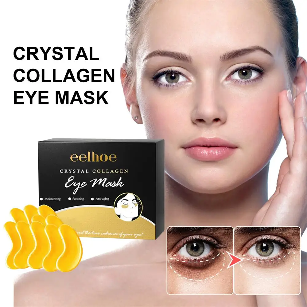 

Crystal Collagen Eye Mask Anti-Aging Dark Circles Eyes Masks Firming Hydrating Fade Fine Lines Eyes Masks Beauty Patches Makeup