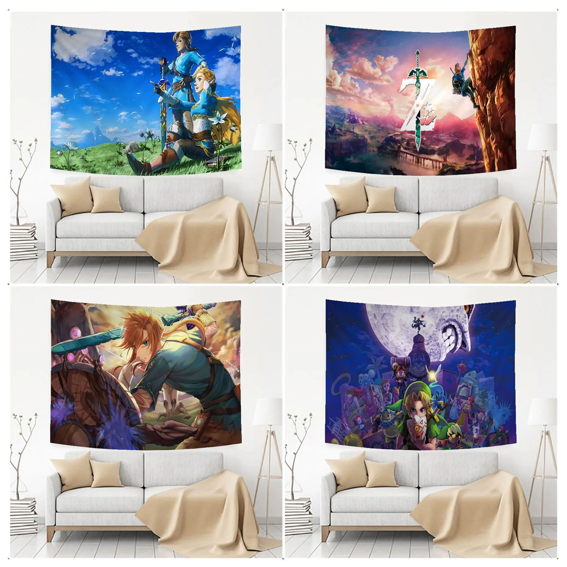 BANDAI Zelda Anime Tapestry Hanging Tarot Hippie Wall Rugs Dorm INS Home Decor 
BANDAI Zelda Anime Tapestry Hanging Tarot Hippie Wall Rugs Dorm INS Home Decor
