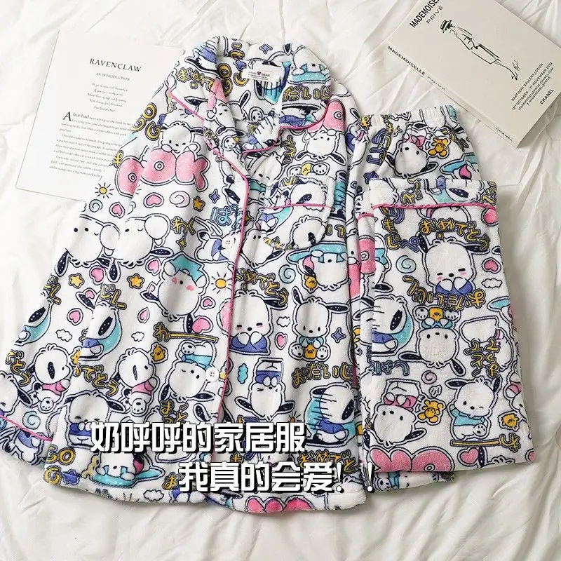 Sanrio полако Коралловая флисовая Пижама Аниме мультфильм Sanrio толстый пижамный комплект зимняя Домашняя одежда костюм фланелевый теплый комплект домашней одежды
Sanrio полако Коралловая флисовая Пижама Аниме мультфильм Sanrio толстый пижамный комплект зимняя Домашняя одежда костюм фланелевый теплый комплект домашней одежды