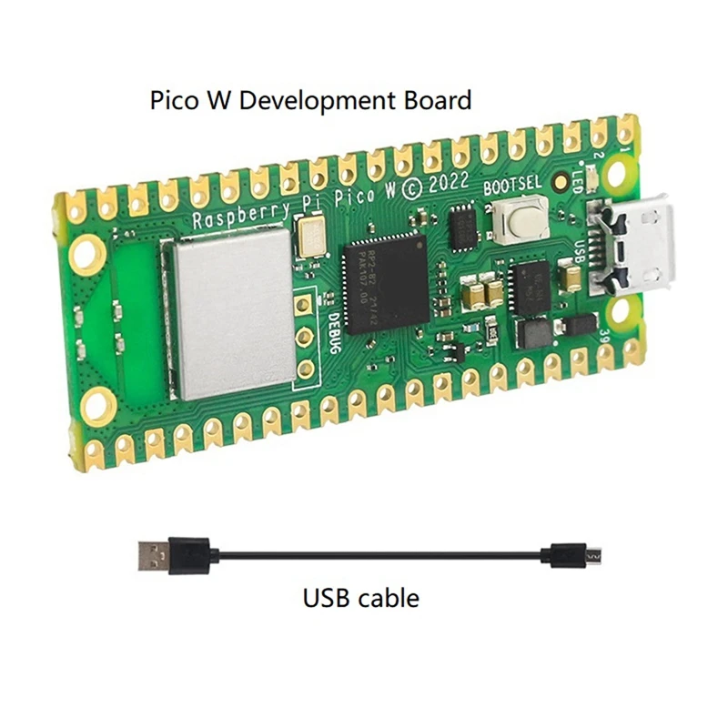 Новая макетная плата Pico W + комплект кабеля Micro-USB для Raspberry Pi Pico W RP2040, двухъядерный, 2 Мбайт, Беспроводная вспышка, Wi-Fi
Новая макетная плата Pico W + комплект кабеля Micro-USB для Raspberry Pi Pico W RP2040, двухъядерный, 2 Мбайт, Беспроводная вспышка, Wi-Fi