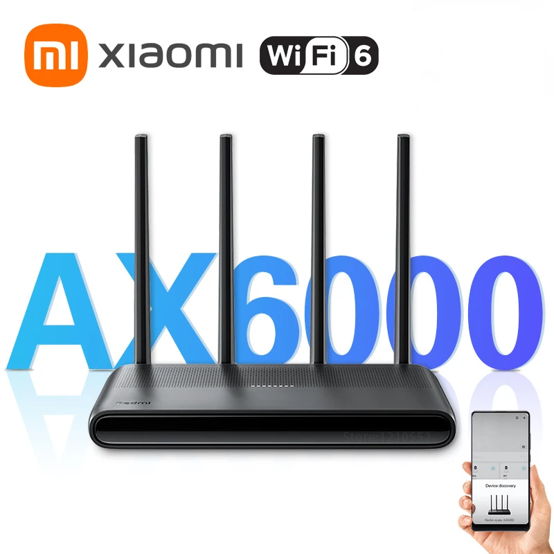 Xiaomi Redmi Router AX6000 Repeater WiFi Extender VPN IPTV Mesh Networking 8 Signal Amplifiers 512MB OFDMA MU-MIMO Mi Home
Xiaomi Redmi Router AX6000 Repeater WiFi Extender VPN IPTV Mesh Networking 8 Signal Amplifiers 512MB OFDMA MU-MIMO Mi Home