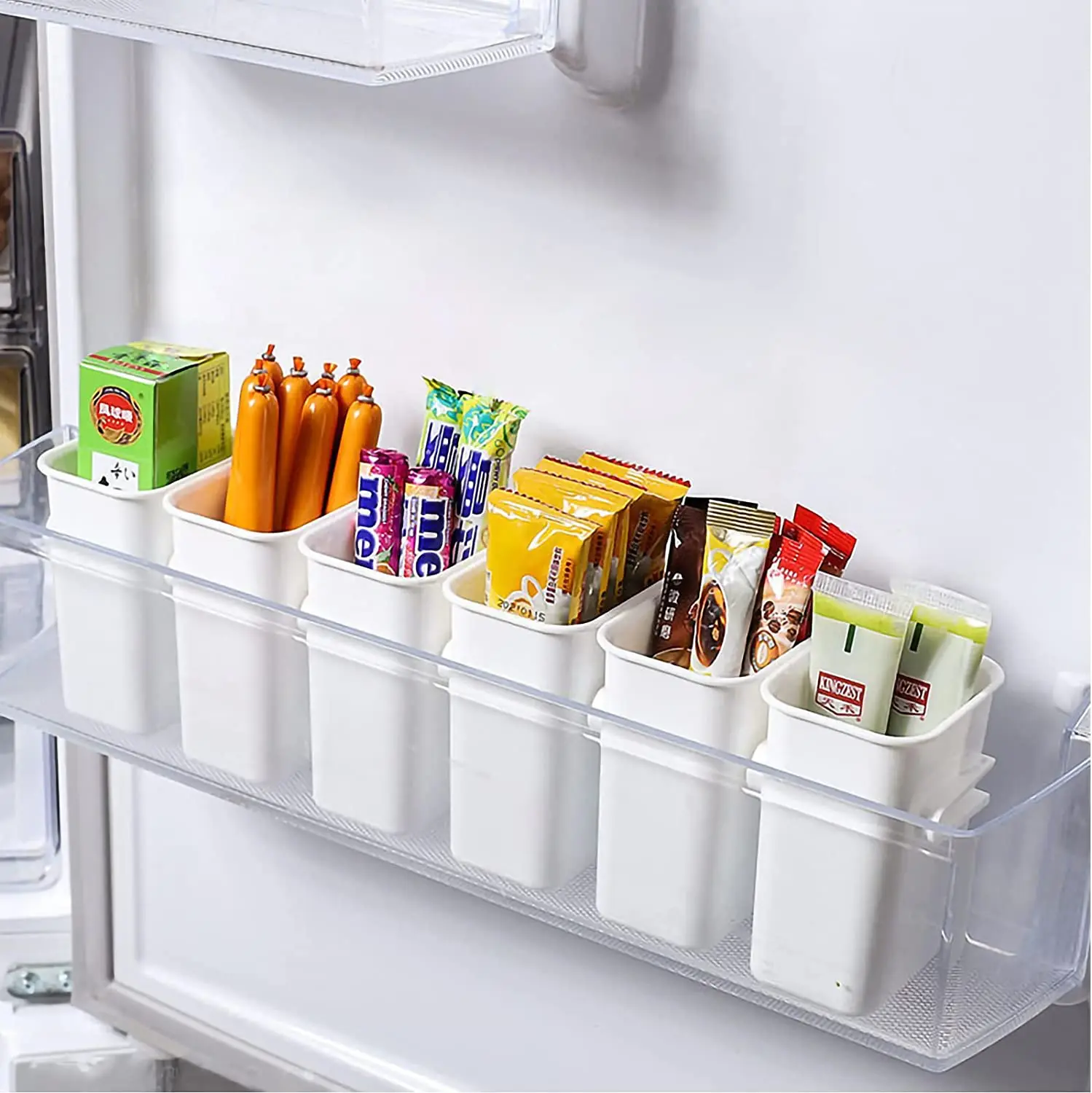 Fridge Organizer Bins for Refrigerator Side Door Shelf Plastic Utensil Holder with Drain Holes Desktop Classification Boxs 2Pcs
Fridge Organizer Bins for Refrigerator Side Door Shelf Plastic Utensil Holder with Drain Holes Desktop Classification Boxs 2Pcs