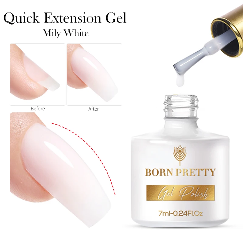 BORN PRETTY Extension Gel Nail Polish For Mancure 7ml Pink White Clear Soak Off UV Gel For Nail Finger Extensions Form Tips
BORN PRETTY Extension Gel Nail Polish For Mancure 7ml Pink White Clear Soak Off UV Gel For Nail Finger Extensions Form Tips