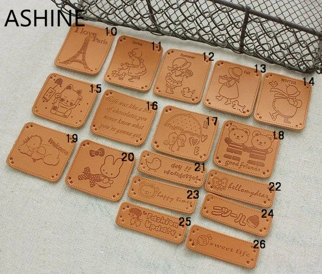 34 pcs Cartoon Handmade Patchwork Sewing PU Leather Label, PU Label Sew-on Fabric ,Bag DIY Decoration
34 pcs Cartoon Handmade Patchwork Sewing PU Leather Label, PU Label Sew-on Fabric ,Bag DIY Decoration