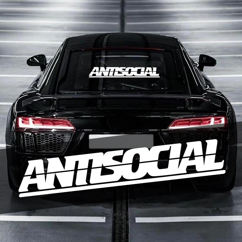 1PCS ANTISOCIAL JDM Style Stickers and Decals Water Vinyl Waterproof Front Rear Windshield Window Car Body Creative Decorative
1PCS ANTISOCIAL JDM Style Stickers and Decals Water Vinyl Waterproof Front Rear Windshield Window Car Body Creative Decorative
