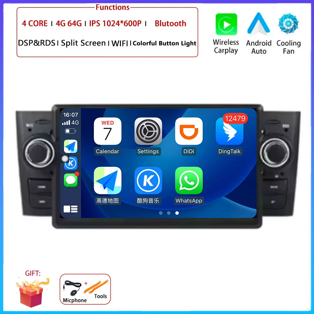 Для Fiat Grande Punto Linea 2007-2012 Автомобильный Carplay Авто Android Радио Навигация GPS Мультимедийный Видеоплеер 4G WIFI DSP
Для Fiat Grande Punto Linea 2007-2012 Автомобильный Carplay Авто Android Радио Навигация GPS Мультимедийный Видеоплеер 4G WIFI DSP