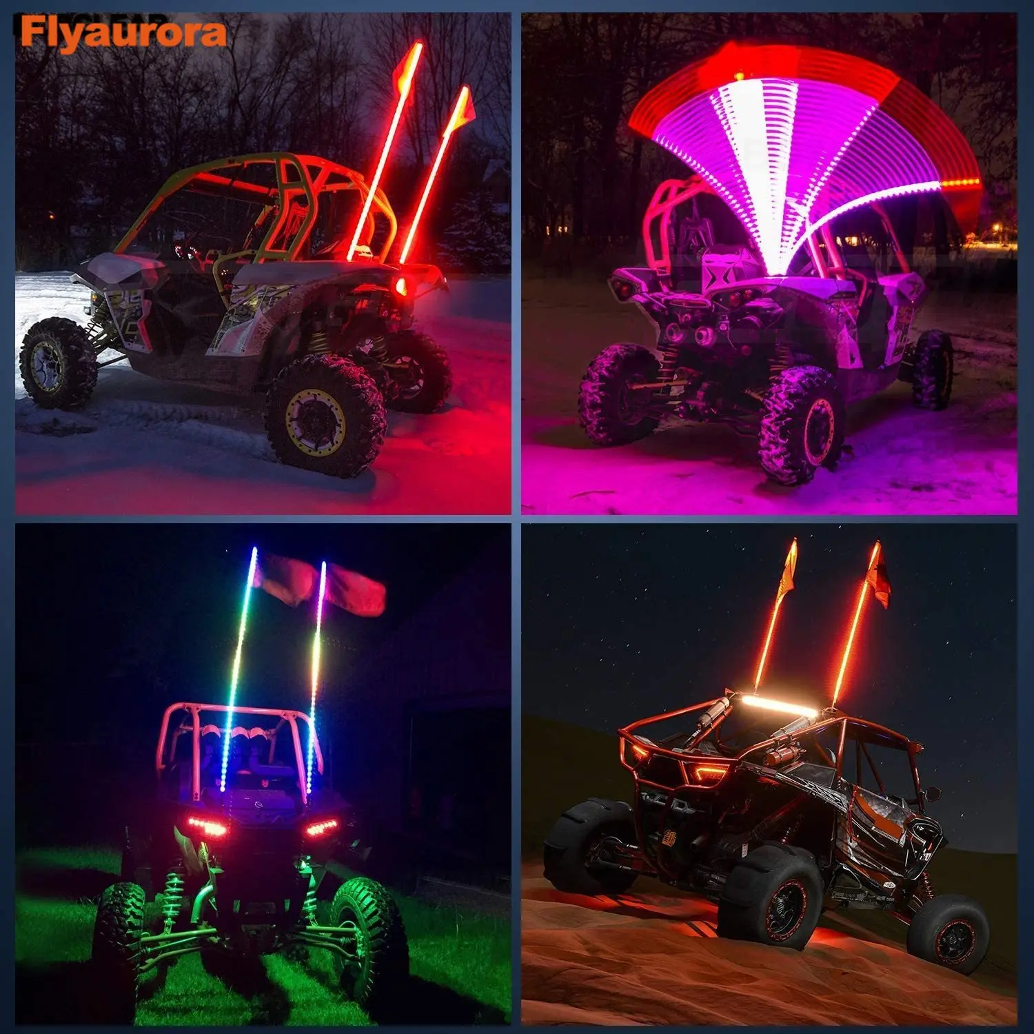 1.2m Whip Light Led Flag Pole Safety Antenna Whip Lights For Sand Buggy Utv Atv Truck For Jeep Halloween Decoration Lights
1.2m Whip Light Led Flag Pole Safety Antenna Whip Lights For Sand Buggy Utv Atv Truck For Jeep Halloween Decoration Lights
