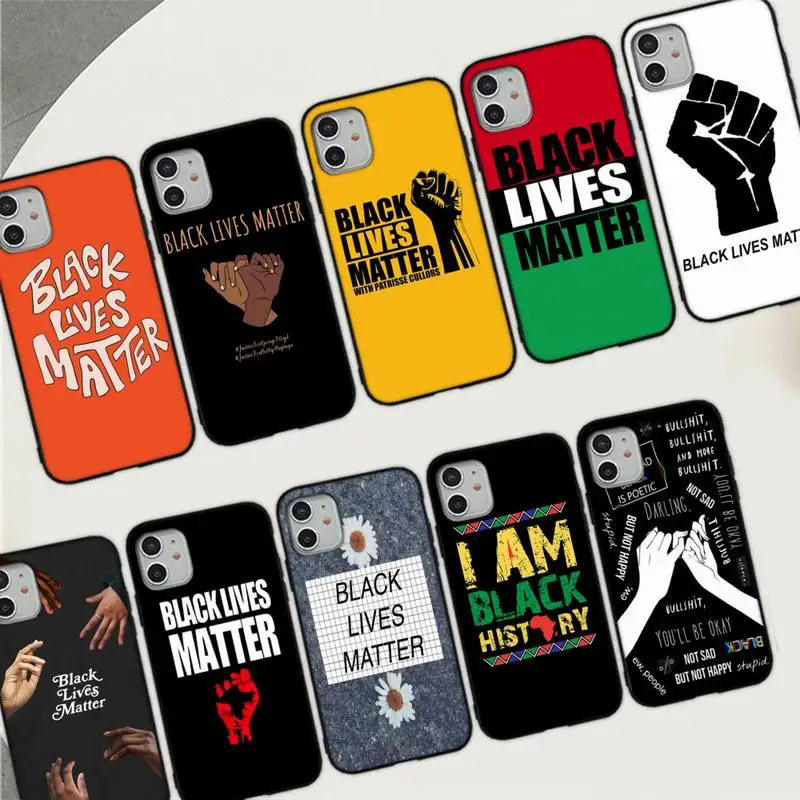 Black Lives Matter Phone Case for iPhone 11 12 13 Mini Pro Max 8 7 6 6S Plus X 5 SE 2020 XR XS Funda Case
Black Lives Matter Phone Case for iPhone 11 12 13 Mini Pro Max 8 7 6 6S Plus X 5 SE 2020 XR XS Funda Case