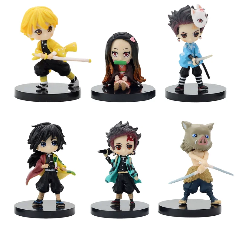 6pcs/set Demon Slayer Action FiguresToy Kimetsu No Yaiba Nezuko Zenitsu Tanjirou Giyuu Inosuke Kyoujurou QVer Anime Figurine Toy
6pcs/set Demon Slayer Action FiguresToy Kimetsu No Yaiba Nezuko Zenitsu Tanjirou Giyuu Inosuke Kyoujurou QVer Anime Figurine Toy