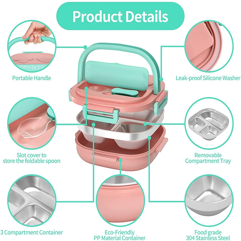 500ml stainless steel food grade bento box Insulated meal box for toddler girl metal part part leak-proof lunch container box
500ml stainless steel food grade bento box Insulated meal box for toddler girl metal part part leak-proof lunch container box