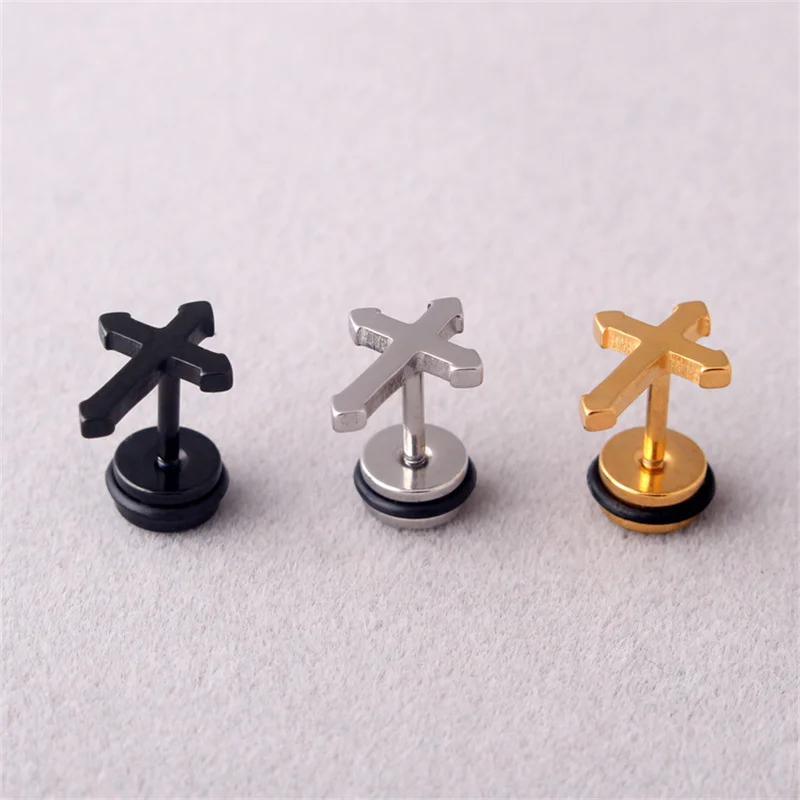 Korean Cross Shape Stud Earrings Anti-Allergy Stainless Steel Fashion Punk Earings For Man Women Lover`S Jewelry Tinny Studs
Korean Cross Shape Stud Earrings Anti-Allergy Stainless Steel Fashion Punk Earings For Man Women Lover`S Jewelry Tinny Studs