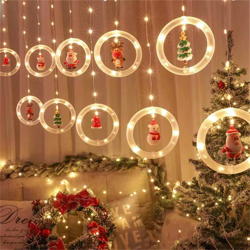 Merry Christmas Pendant Curtain Fairy Lights Navidad 2022 LED Garland Wedding Decoration for Festoon Chambre Gift Noel Ornament
Merry Christmas Pendant Curtain Fairy Lights Navidad 2022 LED Garland Wedding Decoration for Festoon Chambre Gift Noel Ornament