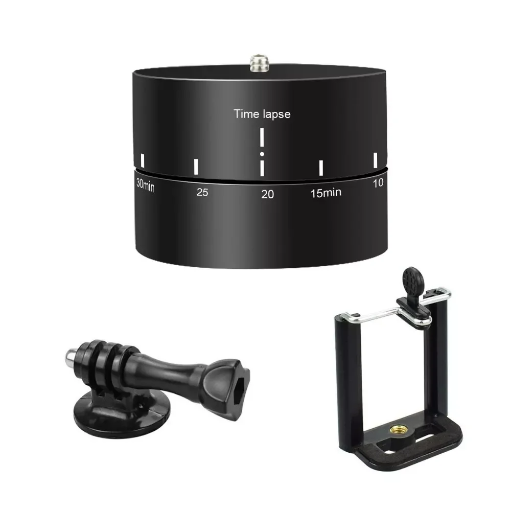 Time lapse 360 Degree 60 120 minutes Auto Rotate Base Timelapse Tripod Heads for Canon Gopro hero 7 6 5 4 3 action camera phone
Time lapse 360 Degree 60 120 minutes Auto Rotate Base Timelapse Tripod Heads for Canon Gopro hero 7 6 5 4 3 action camera phone