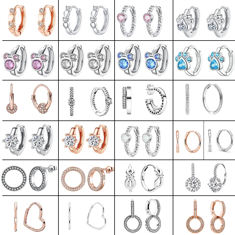 925 Sterling Silver Cubic Round Cat paw Trio Hoop Stud Earrings For Women 925 Original Earring Fine Jewelry boucle oreille femme
925 Sterling Silver Cubic Round Cat paw Trio Hoop Stud Earrings For Women 925 Original Earring Fine Jewelry boucle oreille femme