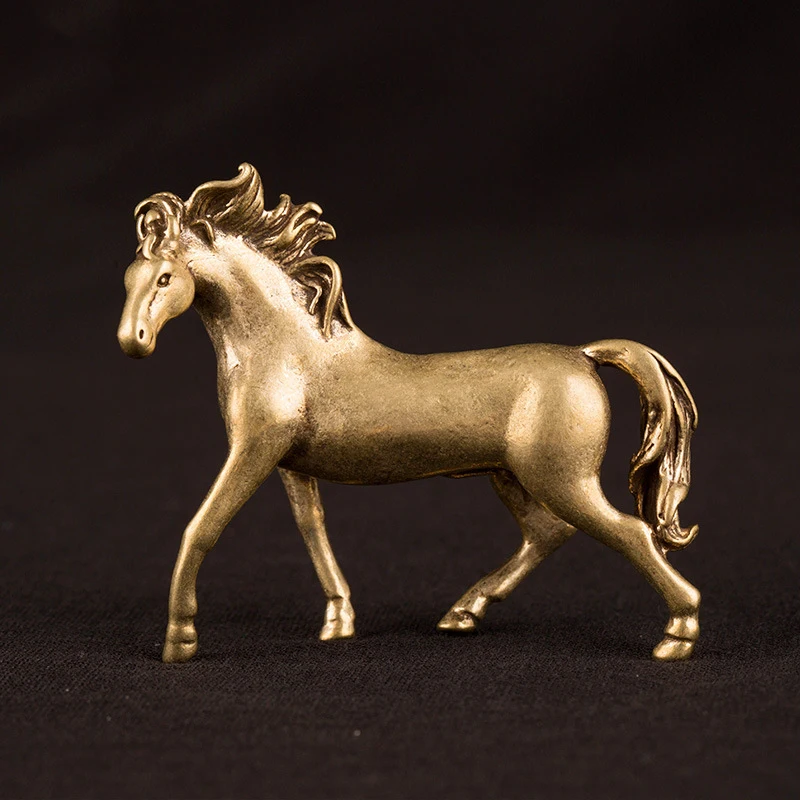 Vintage Copper Horse Statue Lucky Desktop Ornaments Pure Brass Animal Figurines Miniatures Tea Pet Home Decoration Accessories
Vintage Copper Horse Statue Lucky Desktop Ornaments Pure Brass Animal Figurines Miniatures Tea Pet Home Decoration Accessories
