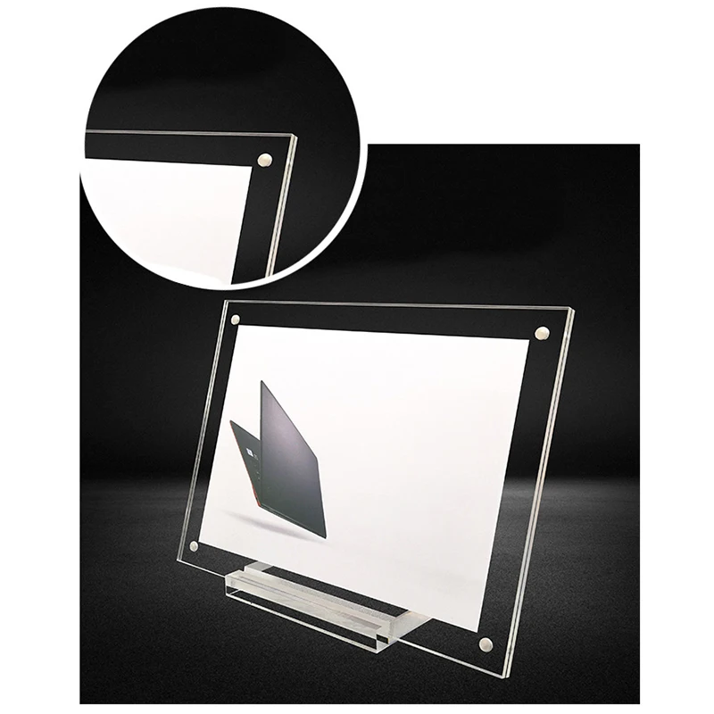 Picture Frame Acrylic Table Plexiglass Price Tag Card Sign Card Display Stand Photo Desktop Label Holder Home Decor
Picture Frame Acrylic Table Plexiglass Price Tag Card Sign Card Display Stand Photo Desktop Label Holder Home Decor