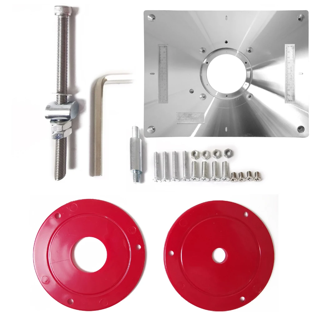 Multifunctional Aluminum Alloy Router Table Insert Plate Trimmer Engraving Machine Tool Woodworking Bench
Multifunctional Aluminum Alloy Router Table Insert Plate Trimmer Engraving Machine Tool Woodworking Bench
