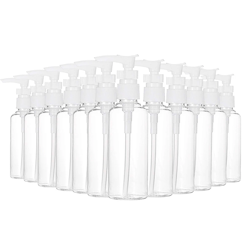 12 Pack 3.4Oz/100Ml Transparent Travel Bottles Pump Bottle Lotion Dispenser Bottle for Water, Massage Oil, Shampoo
12 Pack 3.4Oz/100Ml Transparent Travel Bottles Pump Bottle Lotion Dispenser Bottle for Water, Massage Oil, Shampoo