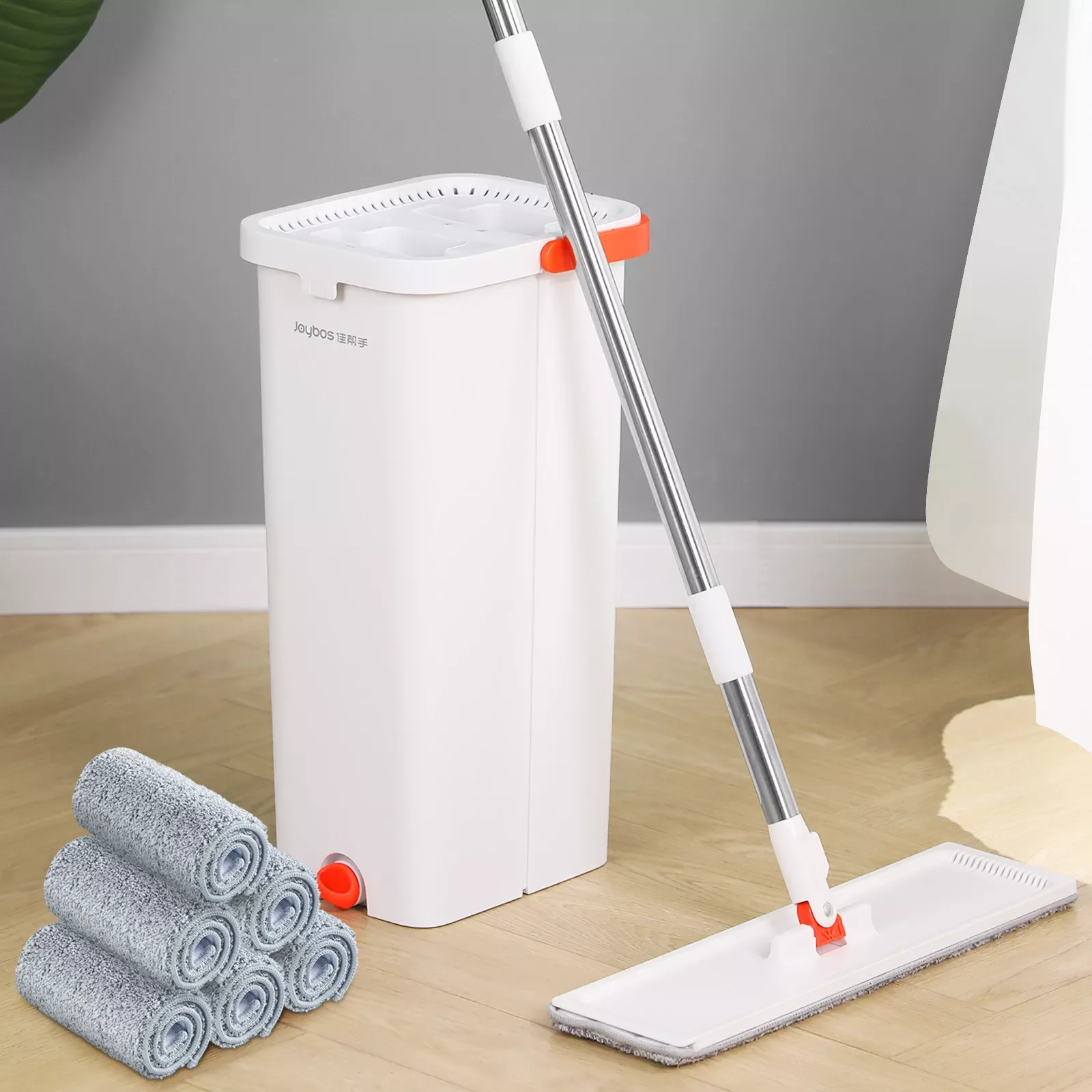 Mop and Bucket with Wringer Set,Hands Free Flat Floor Mop and Bucket Set,Mops for Floor Cleaning with Washable Microfiber Mops
Mop and Bucket with Wringer Set,Hands Free Flat Floor Mop and Bucket Set,Mops for Floor Cleaning with Washable Microfiber Mops