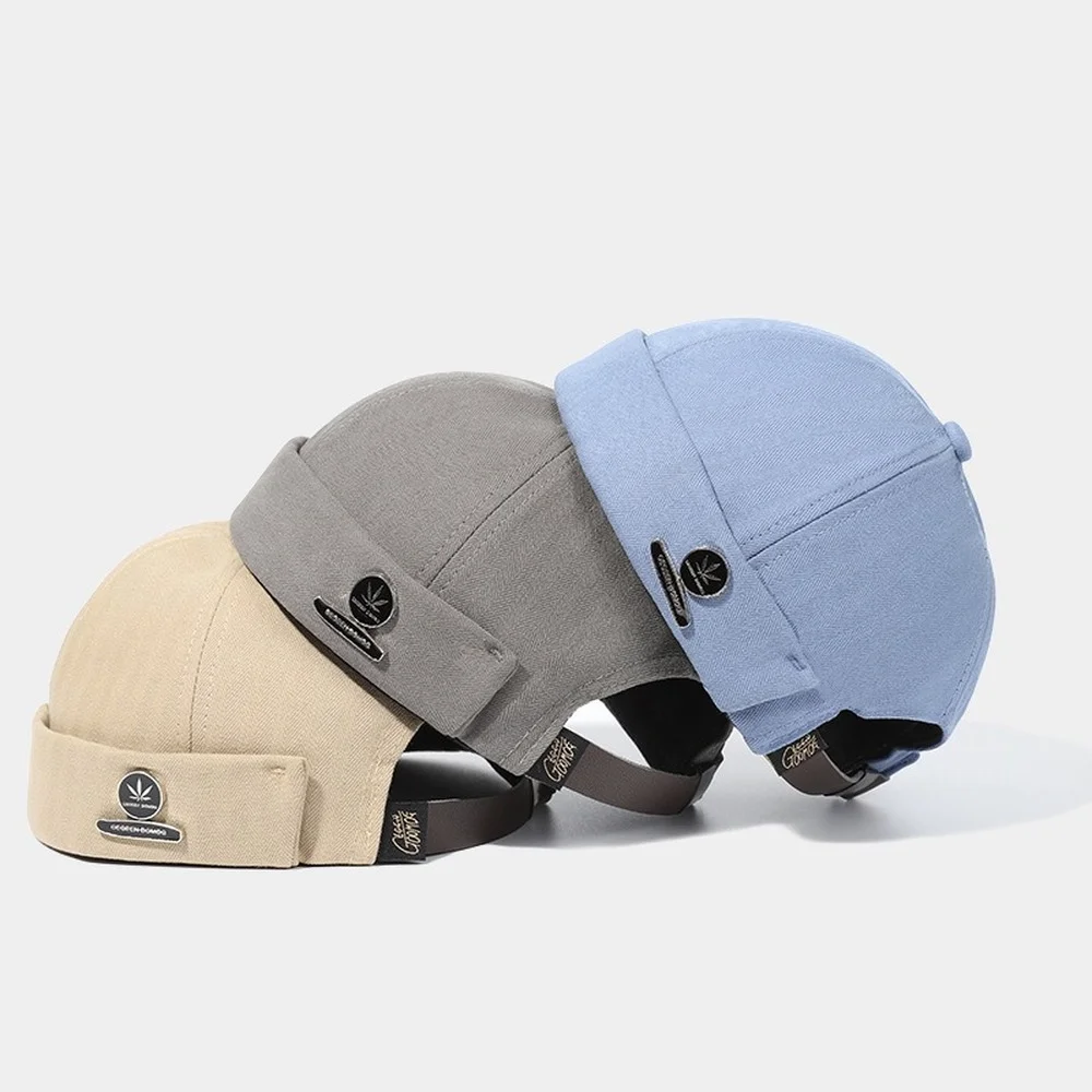 Men Brimless Beanie Docker Sailor Hats Women's Spring Leather Belt Streetwear Cotton Hat Fashion Retro Adjustable Hip Hop Caps
Men Brimless Beanie Docker Sailor Hats Women's Spring Leather Belt Streetwear Cotton Hat Fashion Retro Adjustable Hip Hop Caps