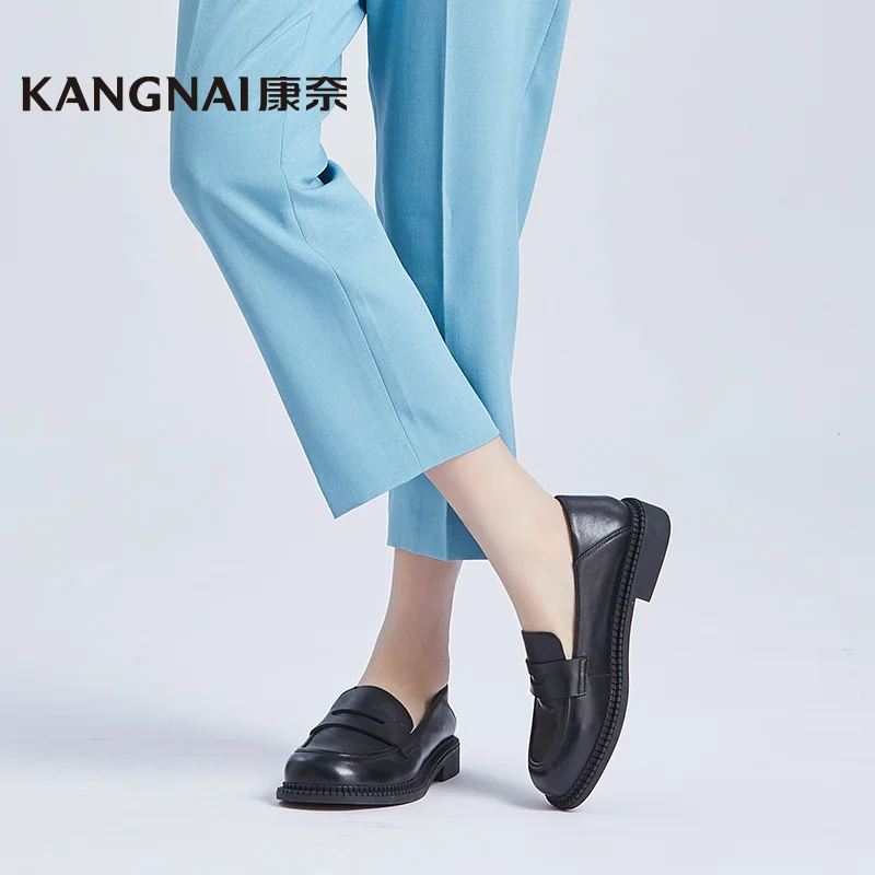 Kangnai Loafers Women Genuine Cow Leather Moccasin Round Toe Slip-On Retro Ladies Penny Flats
Kangnai Loafers Women Genuine Cow Leather Moccasin Round Toe Slip-On Retro Ladies Penny Flats
