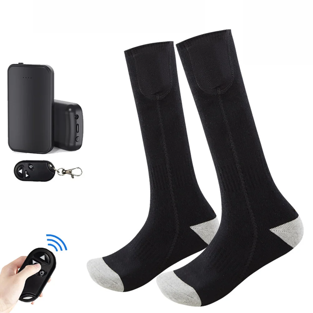 1 Pair Heated Socks Remote Control Electric Socks Winter Rechargeable Warm Heating Socks with 4000mAh Power Bank Outdoor Skiing
1 Pair Heated Socks Remote Control Electric Socks Winter Rechargeable Warm Heating Socks with 4000mAh Power Bank Outdoor Skiing