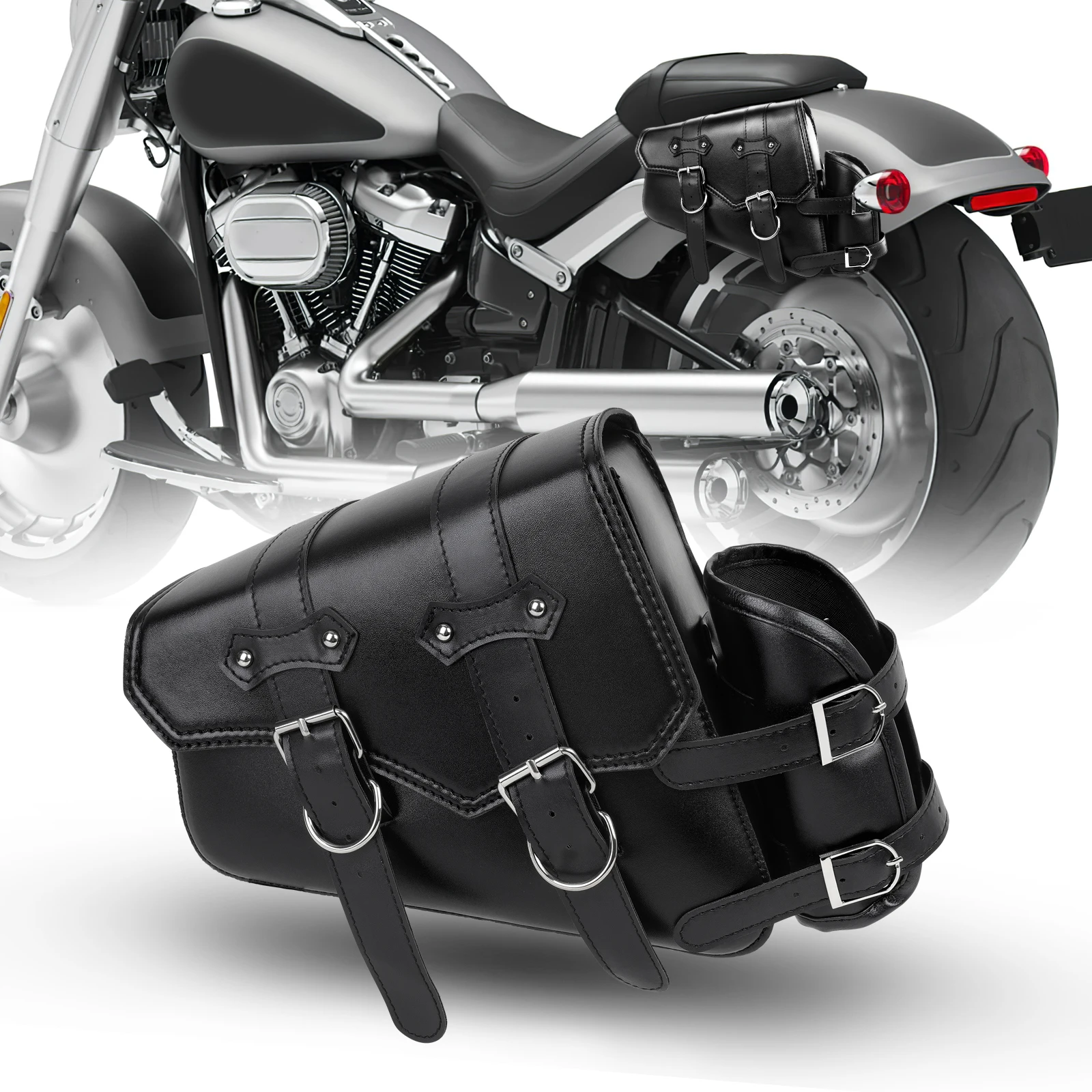 Для Harley Davidson Sportster XL883 XL1200 черная седельная сумка из искусственной кожи с сумкой для чайника мотоциклетная седельная сумка в стиле ретро
Для Harley Davidson Sportster XL883 XL1200 черная седельная сумка из искусственной кожи с сумкой для чайника мотоциклетная седельная сумка в стиле ретро