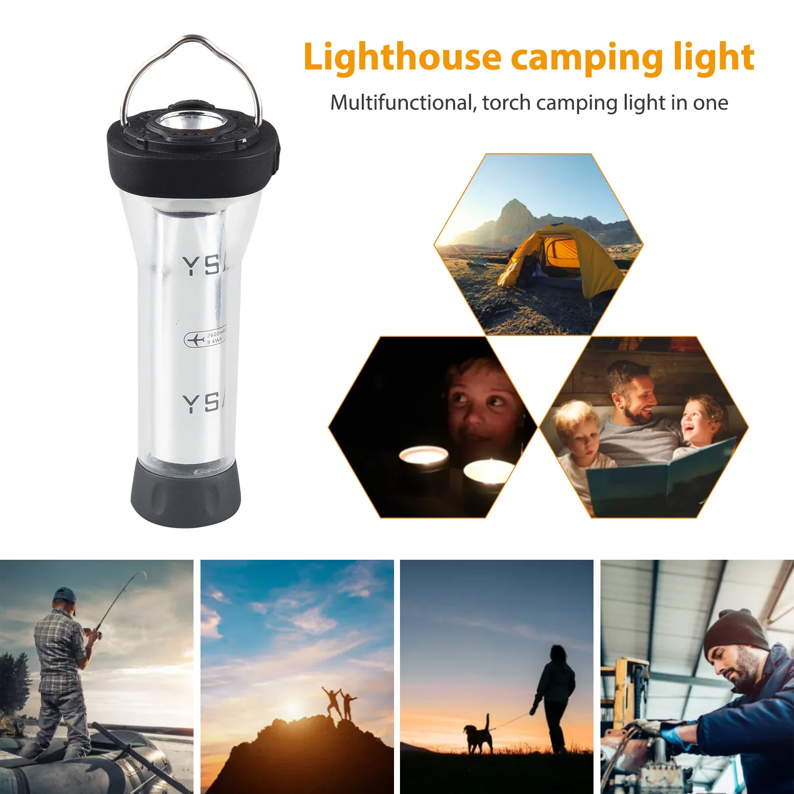 Outdoor Adventure Lighting 3-gear Lighting Mode USB Rechargeable Car Inspection Repair Lamps Outdoor Lighting Equipment
Outdoor Adventure Lighting 3-gear Lighting Mode USB Rechargeable Car Inspection Repair Lamps Outdoor Lighting Equipment