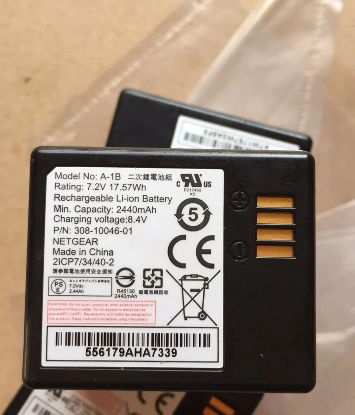 Original Replacement Battery A-1 For ARLO PRO /PRO 2 Security Camera VMA4400 VMS4230P NETGEAR Camera Batteries 2440mAh
Original Replacement Battery A-1 For ARLO PRO /PRO 2 Security Camera VMA4400 VMS4230P NETGEAR Camera Batteries 2440mAh
