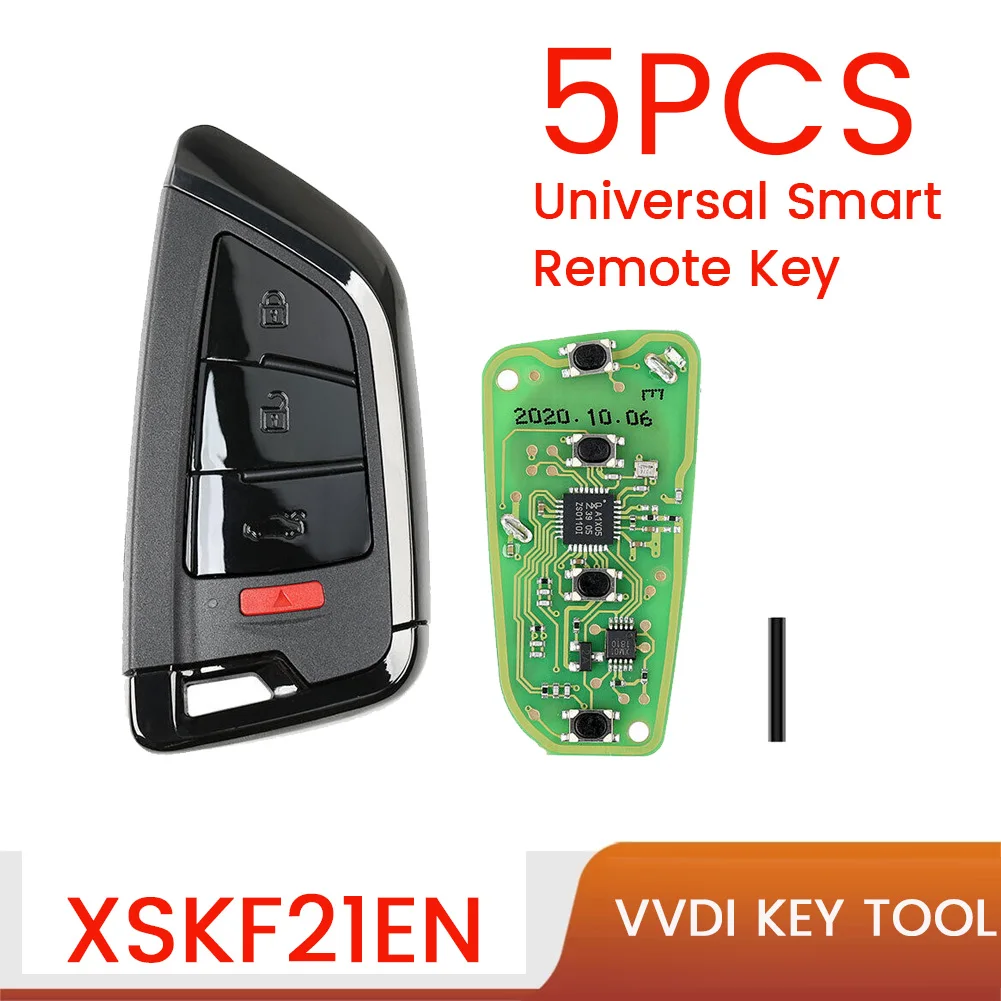 XSKF21EN Universal Smart Proximity Remote Key 4 Button Knife Style Fob for -Xhorse VVDI Key Tool 5Pcs/Lot(Black)
XSKF21EN Universal Smart Proximity Remote Key 4 Button Knife Style Fob for -Xhorse VVDI Key Tool 5Pcs/Lot(Black)
