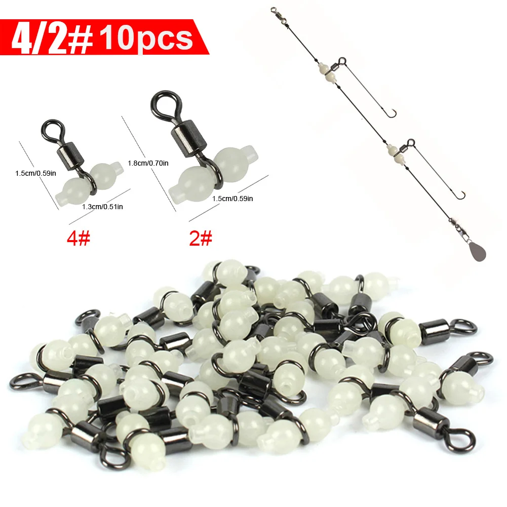10PC Luminous Fishing Swivels Connector 3 Way Rolling Swivels Connector Fishing Hook Line Connector Tackle Freshwater Sea Fishin
10PC Luminous Fishing Swivels Connector 3 Way Rolling Swivels Connector Fishing Hook Line Connector Tackle Freshwater Sea Fishin