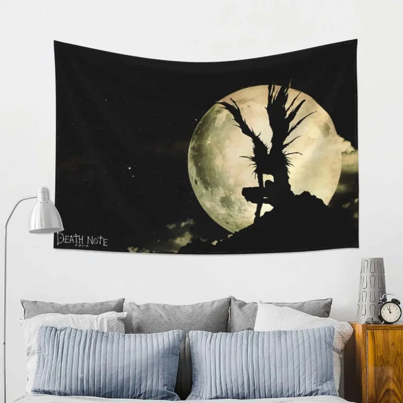 

Death Note Tapestry Wall Hanging Print Fabric Tapestries Anime Art Throw Rug Blanket Dorm Decor Tapiz