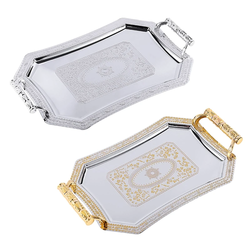 Stainless Steel Storage Tray with Handle Easy Removable Reusable Organizer for Snacks Food Dining Table Pary Decoration 40JA
Stainless Steel Storage Tray with Handle Easy Removable Reusable Organizer for Snacks Food Dining Table Pary Decoration 40JA