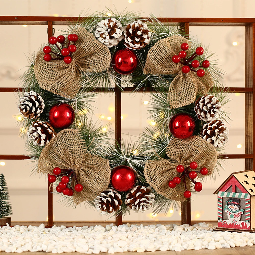 38cm Beautiful Christmas Wreath Christmas Decor Realistic And Durable Tree Garland Ornament Wide Range Of Uses
38cm Beautiful Christmas Wreath Christmas Decor Realistic And Durable Tree Garland Ornament Wide Range Of Uses